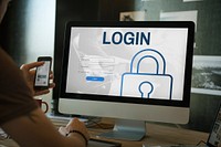 Log In User Password Register Concept