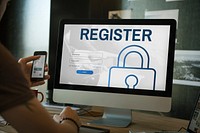Register Log In User Password Concept