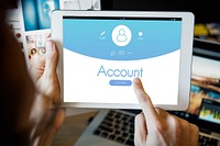 Account User Profile Registration Concept