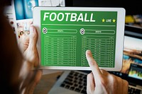 Gambling Football Game Bet Concept