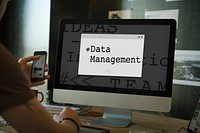 Computer Screen Data Management Word Window Popup