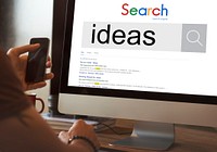Ideas Searching Website SEO Concept