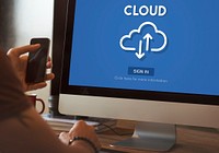 Cloud Computing Network Data Digital Storage Concept