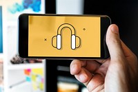 Music Streaming Hobby Headphones Concept
