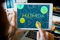 Multimedia Social Media Internet Concept