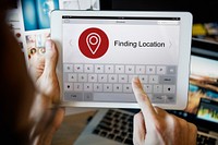 Location Finder Map Application Concept