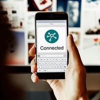 Digital Online Connection Symbol Concept