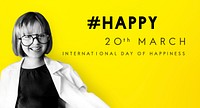 Happy International Day Of Happiness Concept