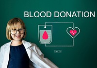 Blood Donation Aid Heart Care Concept