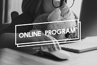 Online Program Internet Computer Sharing Concept