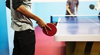 Table Tennis Ping-Pong Friends Sport Concept