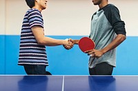 Ping Pong Table Tennis Game Practicing Sport Concept