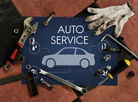 Automobile Vehicle Car Mechanic Maintenance Concept