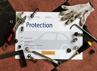 Auto Insurance Vehicle Protection Concept