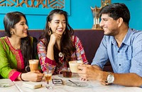 Indian Ethnicity Drinking Cafe Break Coffee Tea Concept