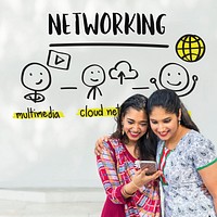 Communication Connection Network Share Concept