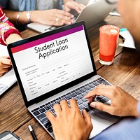 Student Loan Application Form Registration Concept