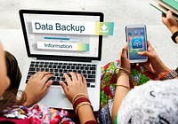 Data Backup Storage Transfer Concept