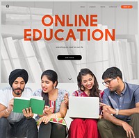 Distance learning online webpage interface