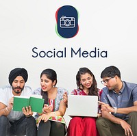 Camera Social Media Digital Graphic Concept