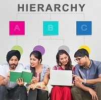 Hierarchy Leader Team Diagram Concept