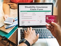 Disability Insurance Claim Form Document Concept