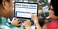 Work Injury Claim Insurance Concept