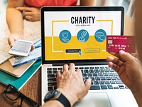 Charity Donation Icons Graphic Concept