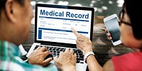 Medical Record Report Patient Form Concept
