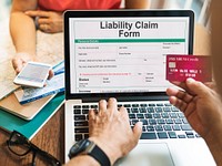 Liability Claim Form Document Application Concept