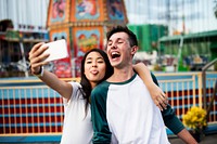 Couple Dating Relaxation Love Theme Park Concept