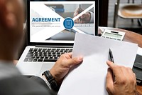 Contract fair agreement webpage interface