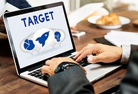 Business Entrepreneur Target Strategy Concept