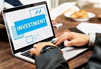 Businessman planning investment startup plan marketing strategy
