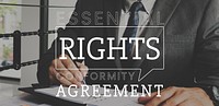 Law rights justice agreement fairness word