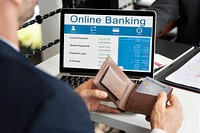 Online Banking Account Transaction Concept