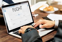 Online Flight Booking Interface Concept