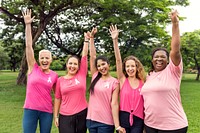 Women Breast Cancer Support Charity Concept