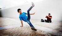 Breakdance Freestyle Hip-Hop Streetdance Teenager Concept