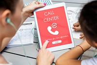 Call Center Service Information Concept