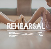 Ballerina Recreation Dancing Hobby Rehearsal Concept
