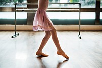 Ballerina Dancing Ballet School Concept