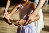 Ballet Dancer Training School Concept