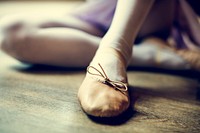 Ballerina Girl Tie Shoes Concept
