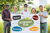 Senior Investment Pension Retirement Plan Savings Concept