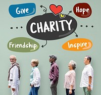 Charity Give Friendship Hope Inspire Aid Donate Concept