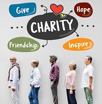 Charity Give Friendship Hope Inspire Aid Donate Concept