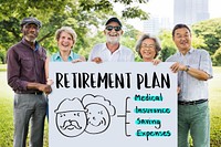 Retirement Plan Senior People Graphic Concept