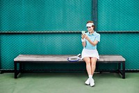 Tennis Asian Ethnicity Athlete Girl Woman Young Concept