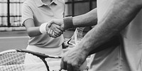Handshake Athlete Coaching Trainer Exercise Concept